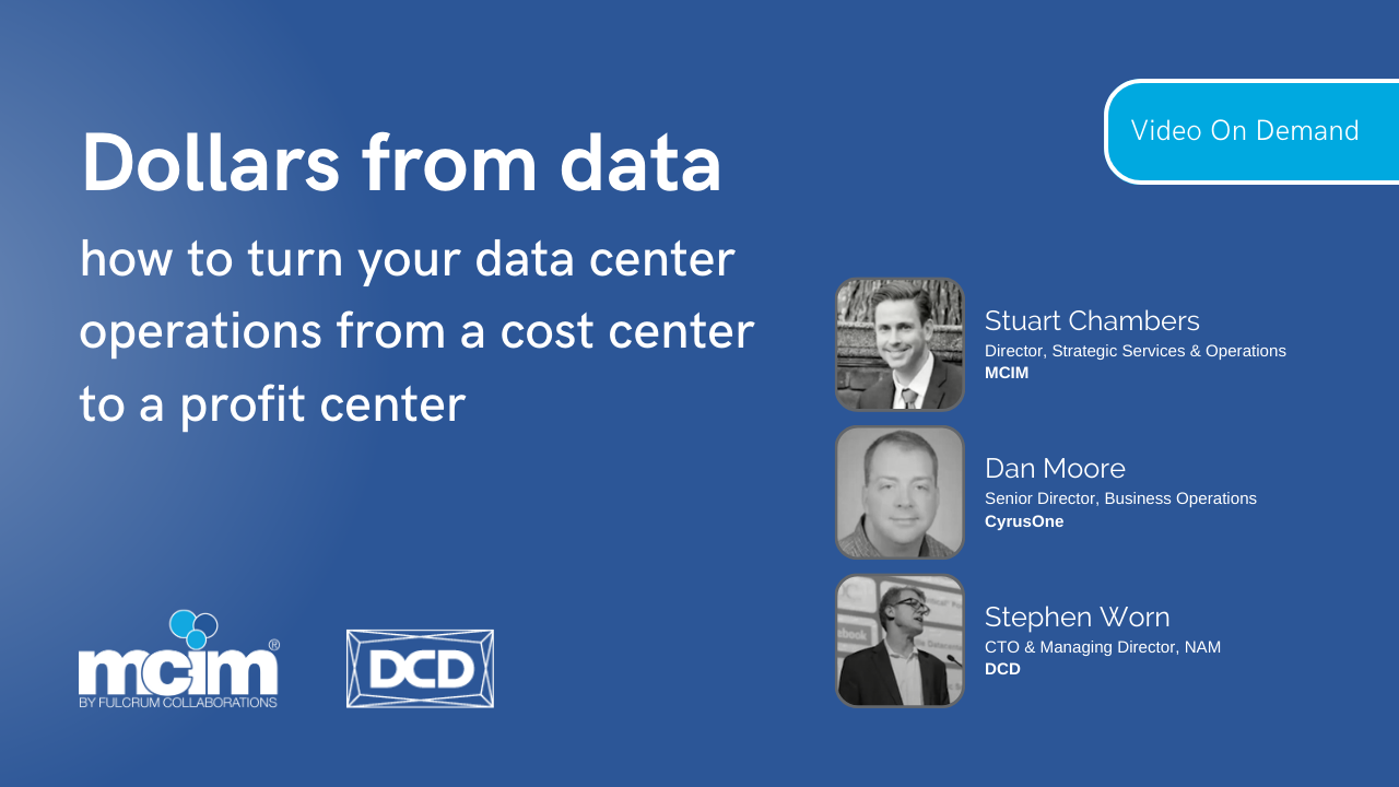 Dollars from data - how to turn your operations from a cost center to a profit center Unlisted